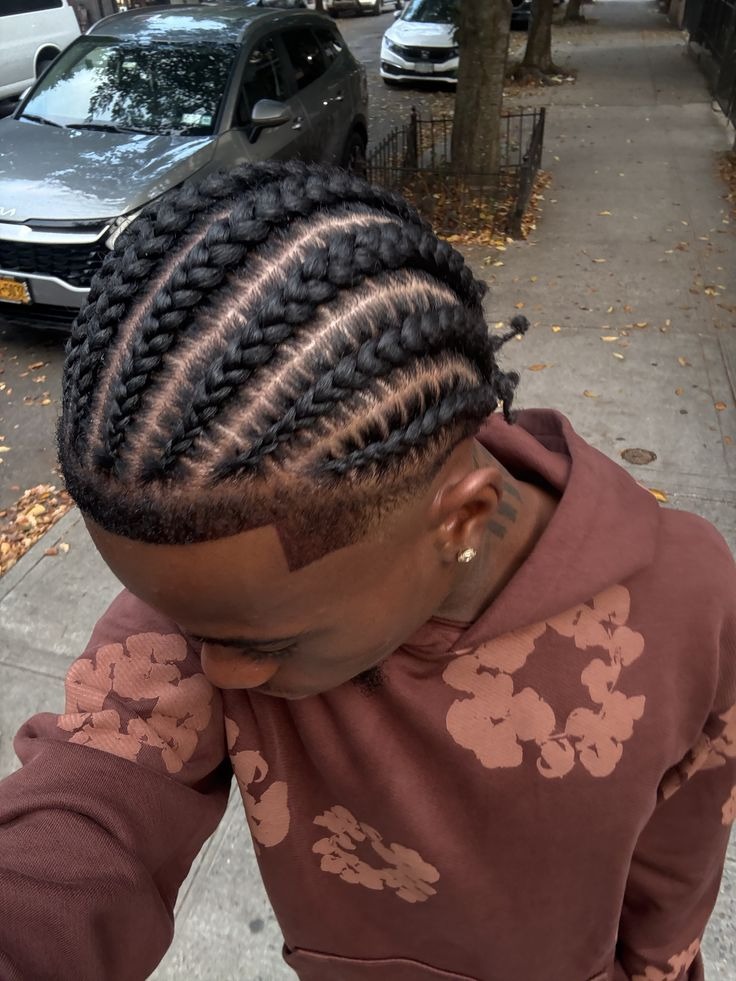 Straight Back Cornrows Service